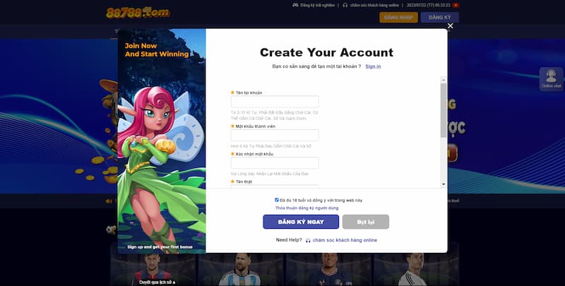 88788 - Nhà cái cá cược trực tuyến TOP đầu thị trường Việt Nam 4 Hướng Dẫn Tạo Tài Khoản 88788