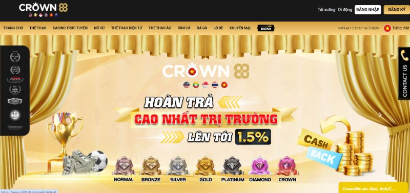 Crown88 - Nhà cái cá cược hàng đầu tới từ đảo quốc sư tử 2 Sân Chơi Sở Hữu Thiết Kế Ấn Tượng, Bố Cục Khoa Học Và Logic