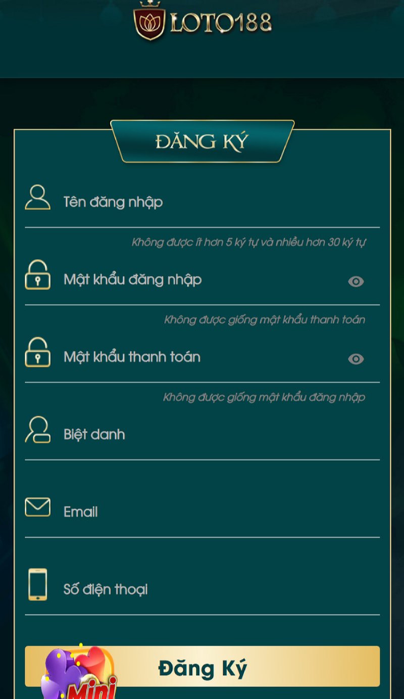 Hướng dẫn chi tiết đăng ký LOTO188 và những lưu ý cần biết 2 Cách Đăng Ký Tài Khoản Cực Đơn Giản Và Nhanh Chóng