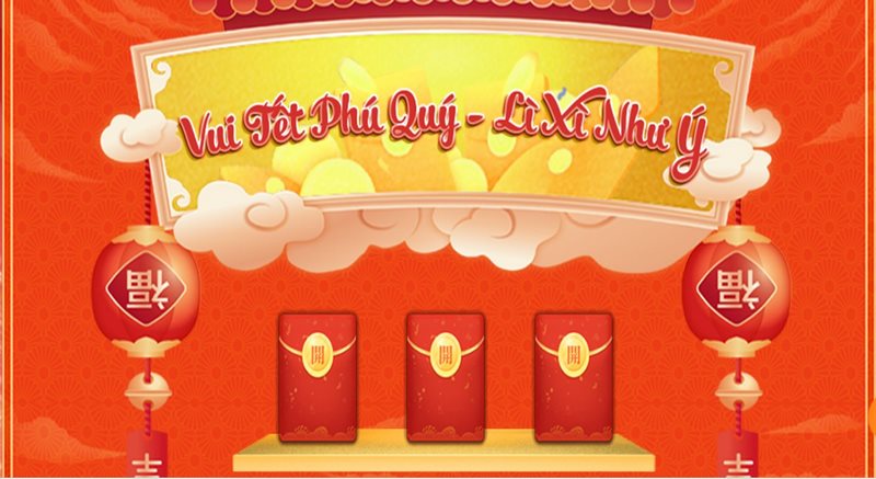 Khuyến mãi VT999 cực hấp dẫn với giá trị lớn cho hội viên 1 Vui Tế Phú Quý - Lì Xì Như Ý